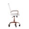 Flash Furniture White LeatherSoft Roller Wheel Executive Chair GO-2286M-WH-RSGLD-RLB-GG - alternate 4